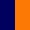 Donkerblauw/Oranje Hivis detail 1